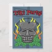 Tiki-Party Einladung (Vorderseite)