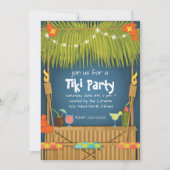 Tiki Party Einladung (Vorderseite)