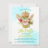 Tiki-Party Einladungen (Vorderseite)