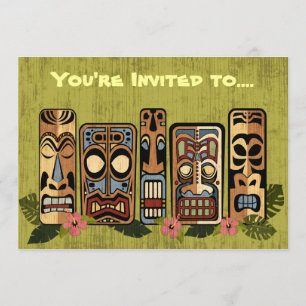 Tiki-Party-Einladungen Einladung