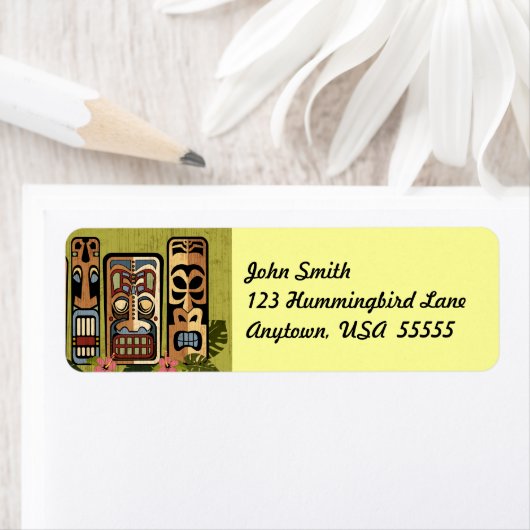 Tiki Party Label (Insitu)