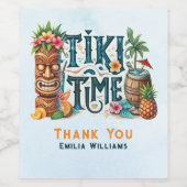 TIKI Party Personalisiert Custom Weinetikett (Einzelnes Label)