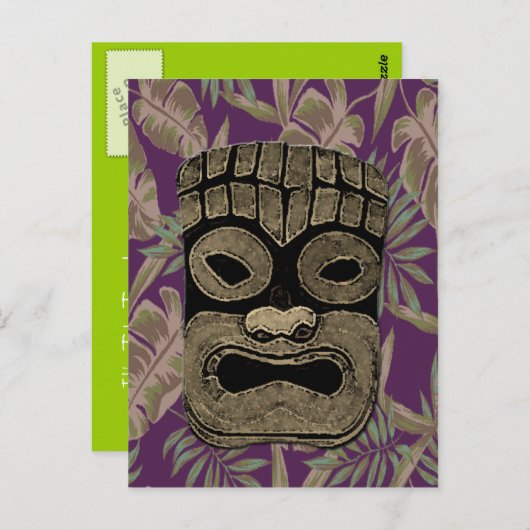 TIKI PARTY POSTKARTE (Vorne/Hinten)