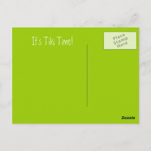 TIKI PARTY POSTKARTE (Rückseite)