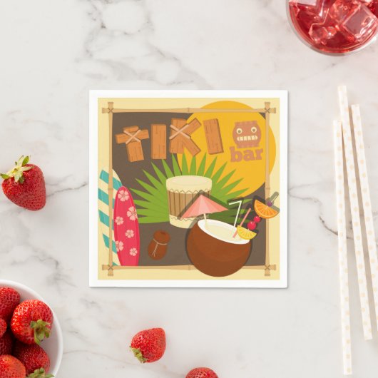 Tiki Party Serviette (Beispiel)