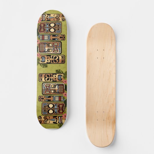 Tiki Party Skateboard (Vorderseite)
