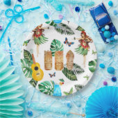 Tiki Party-Teller Pappteller (Party)