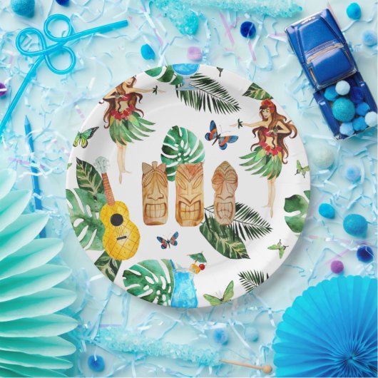 Tiki Party-Teller Pappteller (Party)