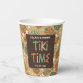 Tiki Party Tropical Luau Pappbecher (Vorderseite)