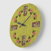 Tiki Party-Wand-Uhr Große Wanduhr (Winkel)