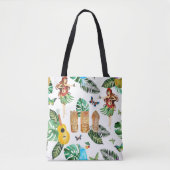 Tiki Partywatercolor-Taschen-Tasche Tasche (Vorderseite)
