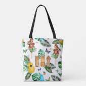 Tiki Partywatercolor-Taschen-Tasche Tasche (Rückseite)
