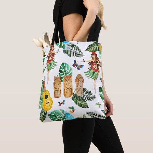 Tiki Partywatercolor-Taschen-Tasche Tasche (Von Nahem)