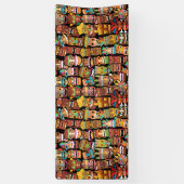Tiki Pattern Banner (Vertikal)