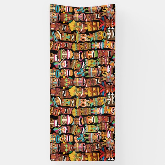 Tiki Pattern Banner (Vertikal)