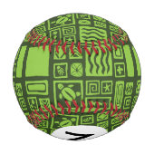 Tiki Pattern Baseball (Rückseite)