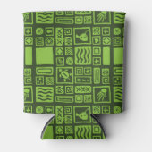 Tiki Pattern Dosenkühler (Vorderseite)