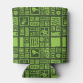 Tiki Pattern Dosenkühler (Rückseite)