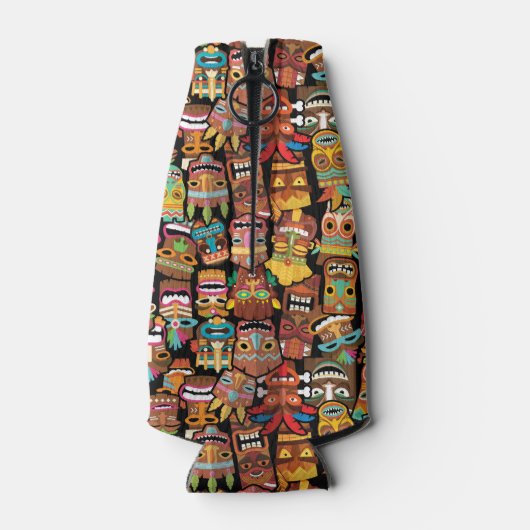 Tiki Pattern Flaschenkühler (Rückseite)