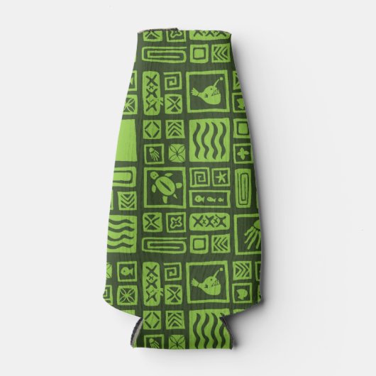 Tiki Pattern Flaschenkühler (Vorderseite)