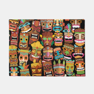 Tiki Pattern Fußmatte
