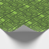 Tiki Pattern Geschenkpapier (Ecke)