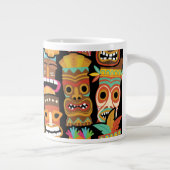 Tiki Pattern Jumbo-Tasse (Rechts)