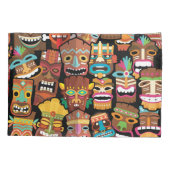 Tiki Pattern Kissenbezug (Rückseite-Links)