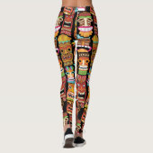 Tiki Pattern Leggings (Rückseite)