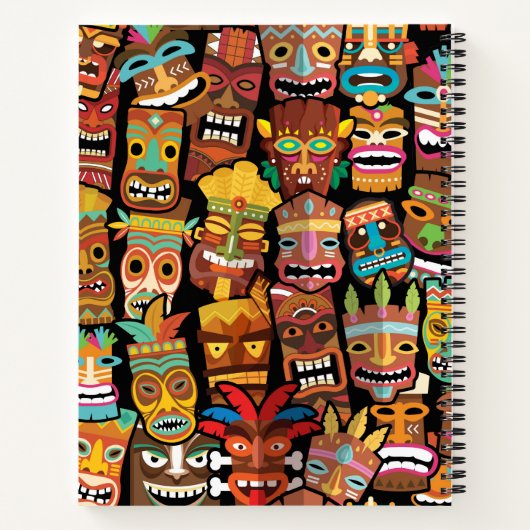 Tiki Pattern Notizblock (Rückseite)