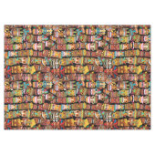 Tiki Pattern Tischdecke (Vorderseite (Horizontal))