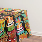 Tiki Pattern Tischdecke (Beispiel)