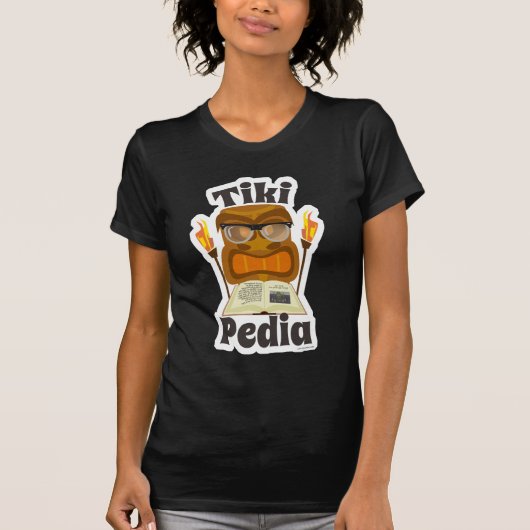 Tiki-pedia Enzyklopädie Fun Tropical Mitte des Jah T-Shirt (Vorderseite)