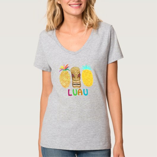  Tiki Pineapple Luau T-Shirt (Vorderseite)