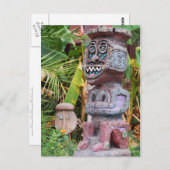 Tiki Postkarte (Vorne/Hinten)