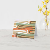 Tiki - Retro moderne Anmerkungs-Karte Karte (Gelbe Blume)