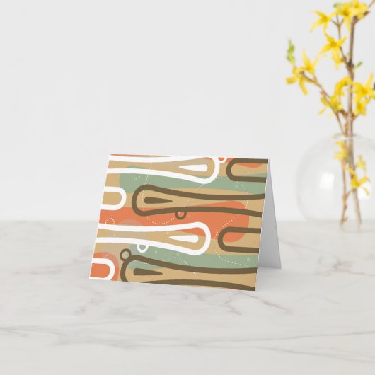 Tiki - Retro moderne Anmerkungs-Karte Karte (Gelbe Blume)