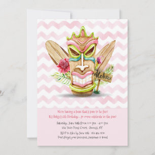 Tiki-Rosa Einladung