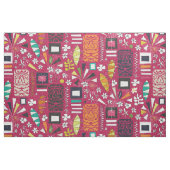 tiki Rosa Stoff (Fat Quarter (45,7 x 55,9 cm))