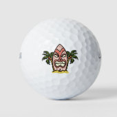 Tiki sagt: Heute wird wieder sind zum Kotzen Golfball (Vorderseite)