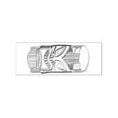 Tiki Sculpture Thunder_Cove Gummistempel (Prägung)