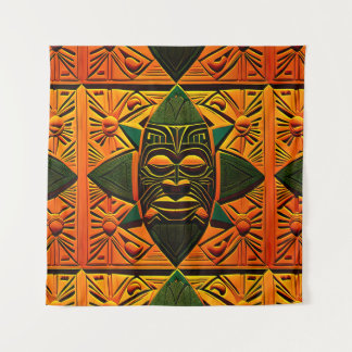 Tiki Shield Wandteppich