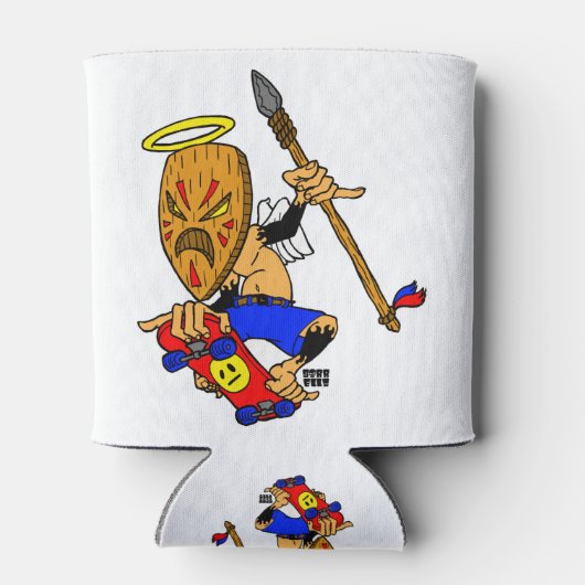 Tiki Skater Dosenkühler (Rückseite)