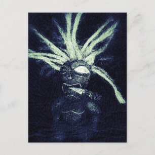 Tiki Smokes Postkarte