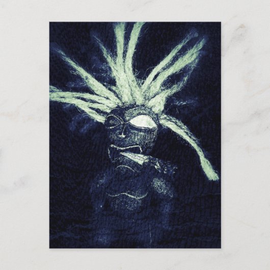 Tiki Smokes Postkarte (Vorderseite)