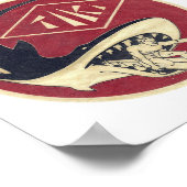 Tiki Surf Shop mit Surfer&Shark auf dem Poster (Ecke)