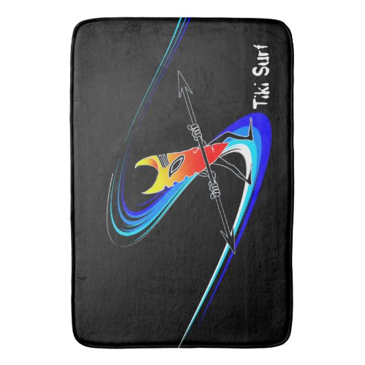 Tiki Surfer Badematte (Vorderseite Vertikal)
