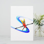 Tiki Surfer Briefpapier (Stehend Vorderseite)