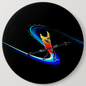 Tiki Surfer Button (Vorderseite)