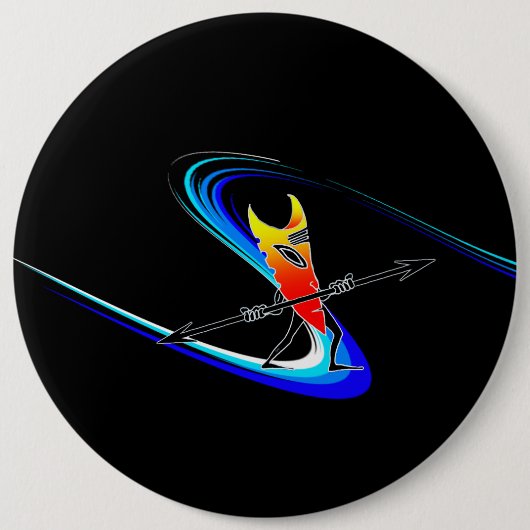 Tiki Surfer Button (Vorderseite)